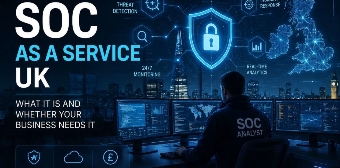 SOC as a Service UK What It Is and Whether Your Business Needs It